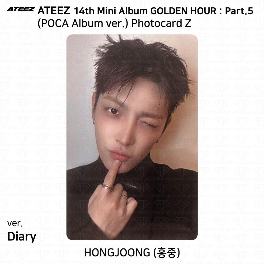 ATEEZ 14° Mini Album Golden Hour Parte.5 Album POCA ver. Photocard DIARY VER