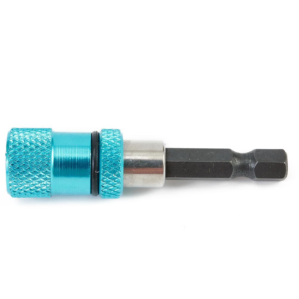 Blue Hex Shank Drill Screw Tool for 14 Inch Magnetic Drywall Screw Bit Holder with Chrome Vanadium Steel Material