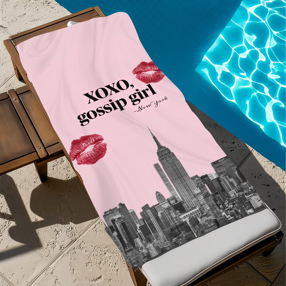 

G-Gossip TV G-Girl Towel Beach Quick Dry Soft Pool Towels Gift for Travel Gym Shower Camping sports W40*H60(CM)