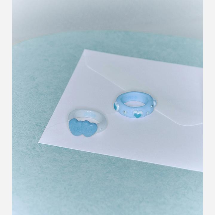 Official ILLIT x NFF Handmade "Double Heart" Ring - [Mamihlapinatapai] 4th Mini Album Special Edition