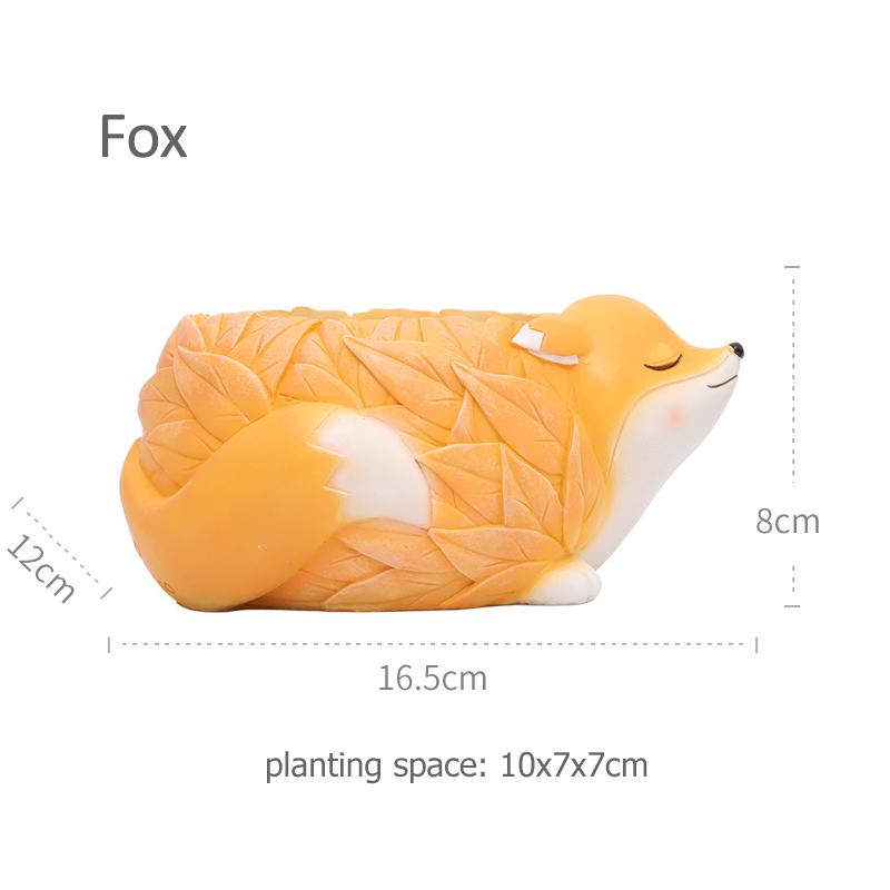 

Creative Corgi Garden Pot, Cartoon Animal Bunny Hedgehog Planter for Succulents Plants Decorative Ornament Home Desktop Decor