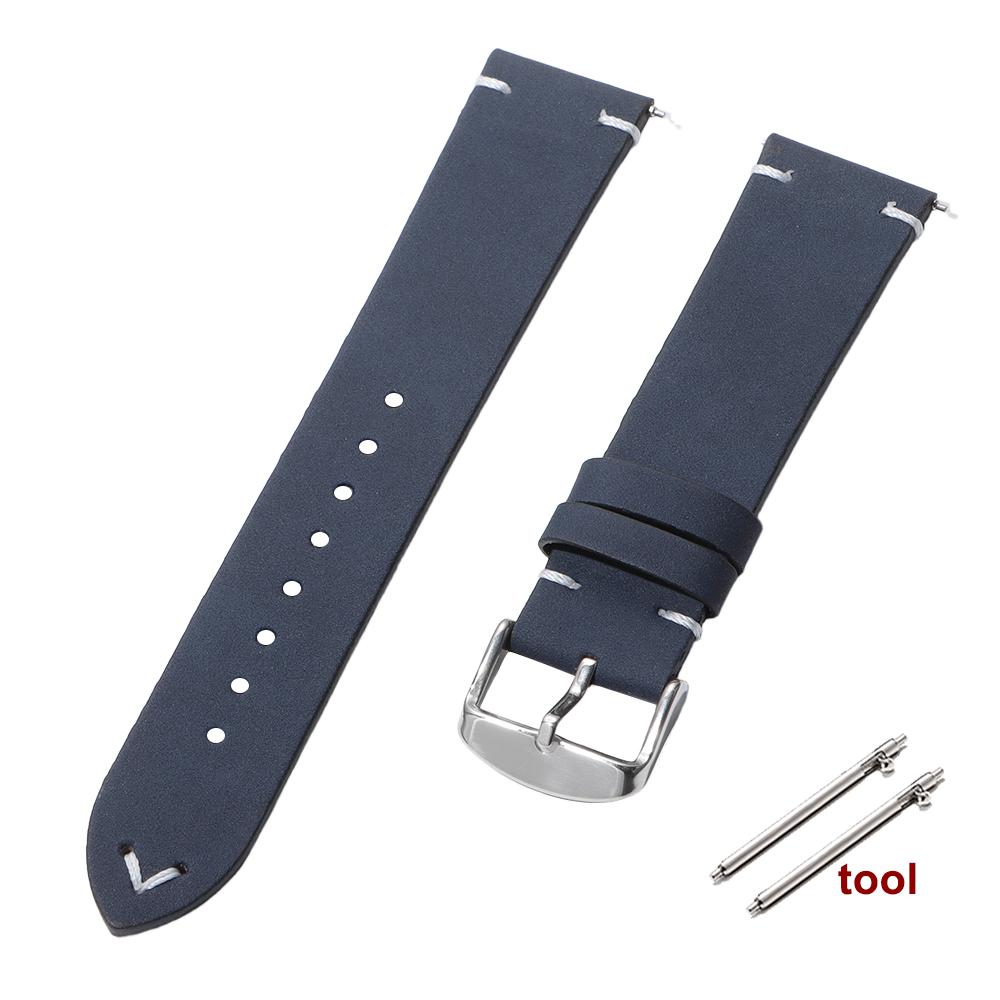 18mm 20mm 22mm Watch Strap Quick Release Brown Watchband Soft Leather Bands for Omega Business Wristband for Seiko 5 Bracelet