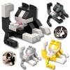 62Pcs Cute Cat Building Block Toy Animal Series Bricks Blocks Kids Education Toys Children Birthday Gift MOC DIY for STEM Model Kit 3D Interlocking 4