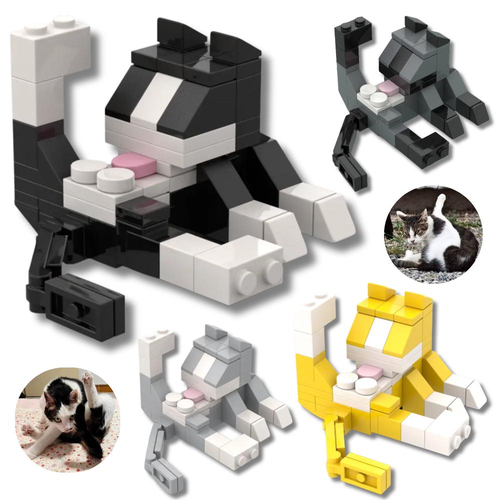 Discover Intime Adorable Cat 62Pcs Construction Brick Toy Animal Series Moc Bricks Diy Construction Blocks Children Education Playthings Designed For Children Birth