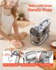 Stand Mixer, 4.2 L Electric Kitchen Mixer, 1500W Dough-Mixer, 10 + Pulse Speeds Tilt-head Food-Mixer with Stainless Steel Bowl, Dough Hook, Whisk,