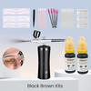 Eyebrow Tint Airbrush Hybrid Pigment Kit with Auxiliary Stickers And Brush for Dye & Tint Mapping Tattoo Supply Microblading