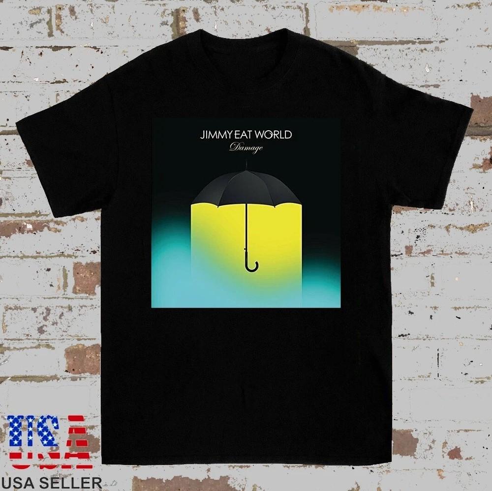 Jimmy Eat World Band Damage Album Black Tee Shirt Size S-3XL Unisex T-Shirt XL