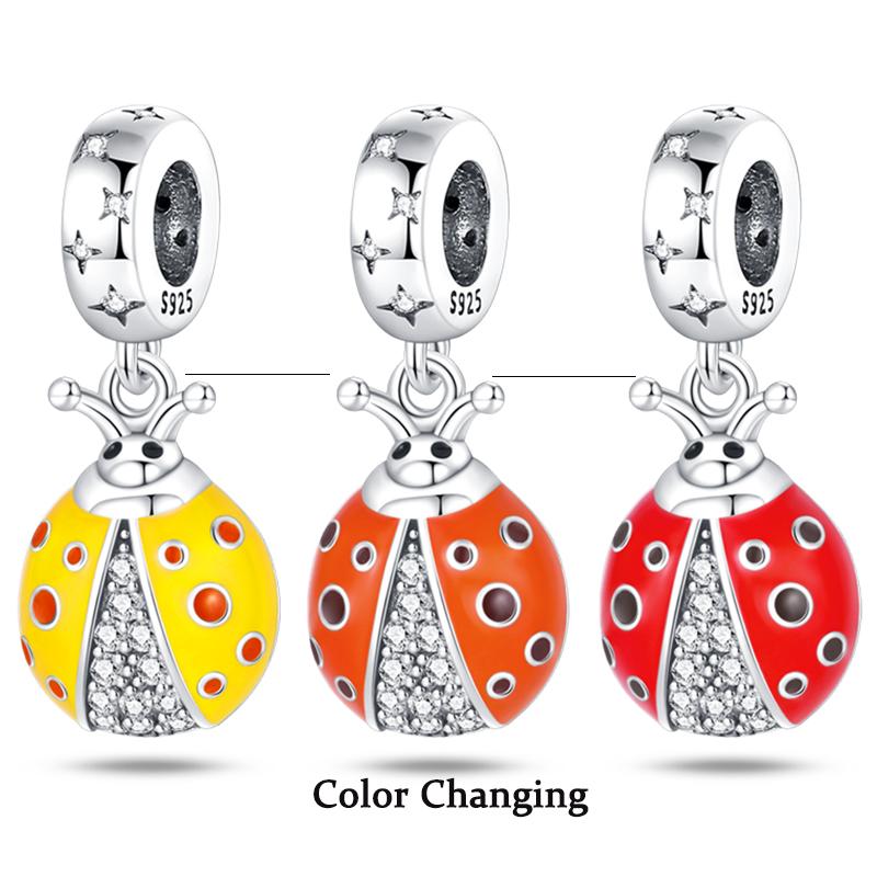 Charm Bead Components Compatible With Pan Copper Metal Firefly Ocean Star Butterfly Glowing Changing Color Trendy Authentic Original Bracelets Do It