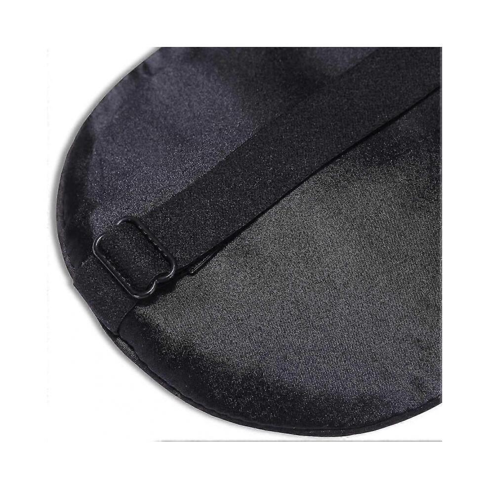 Alaska Bear Sleep Mask Silk Cool - No Pressure Eye Donuts Contour - Handmade, Upgrade Over Conventional "Flat" Masks (Black) New