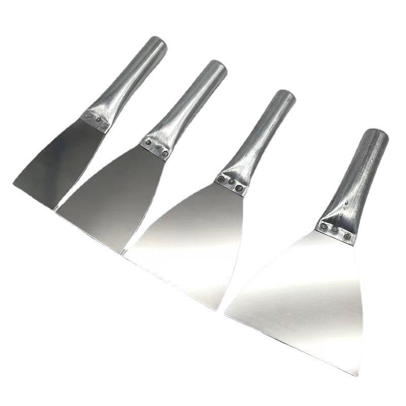 Stainless Steel Putty Knife with 1mm Thick Iron Handle for Plastering, Cleaning, and Grout Removal