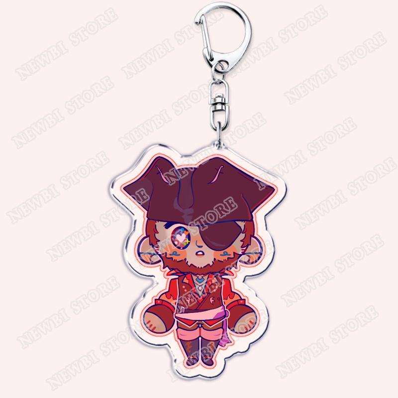 Hot Game Keychains for Accessories Bag FFXIV Samurai Red Black Mage Summoner Gunbreaker Dancer Keyrings Machinist Fans Gifts