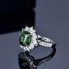 Sace Gems Classic Copper Alloy Green Zircon Ring Ladies Jewelry Wedding Promise Party Gift