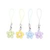 Creative Lovely Flower Phone Strap Sweet Jelly Color Sakura Keychain Pendant Cute Fashion Backpack Hanging Ornaments Couple Gift
