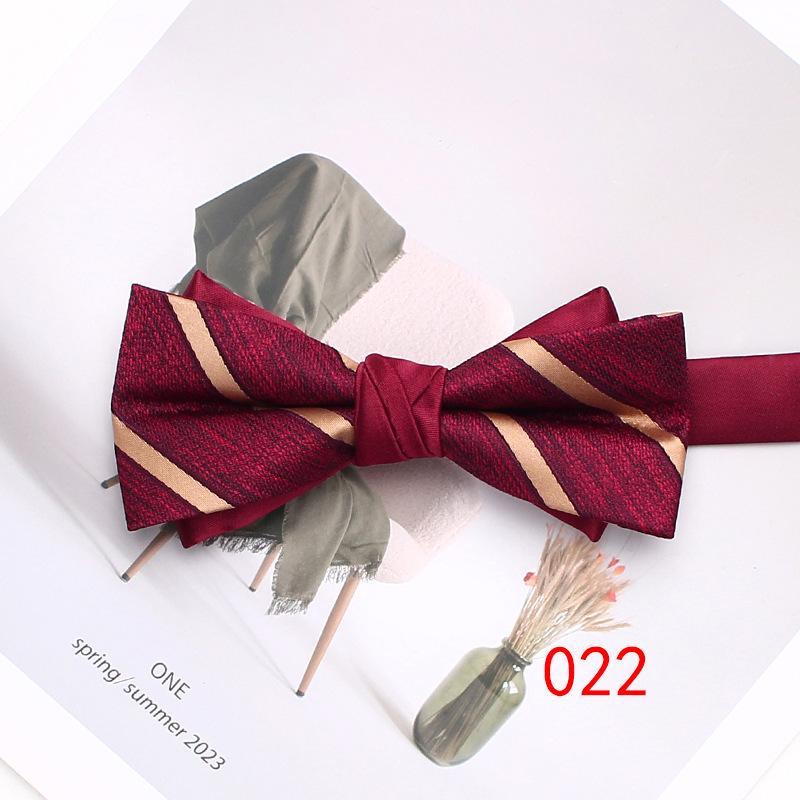 Rael Striped Bow Tie Plaid Polyester Bow Tie Men'S Casual Shirt Accessories Bow Tie