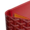 Goyard Grenelle Monogrammed Flap Pocket Canvas And Leather Card Holder Passport Holder Unisex Accessories Red GRENELPMLTY-02CL02X