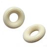 Donut Dog Chew Toy Interactive Squeaky Dog Teeth Cleaning Toy Textured Donut Low Noise Teething Toy for Puppies Aggressive Chewers