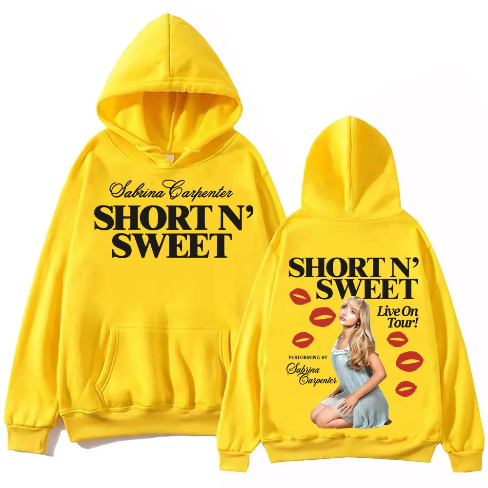 Sabrina Carpenter Wereldtournee 2025 Hoodie Man Vrouw Harajuku Lange Mouw Pullover Tops Sweatshirt Cadeau