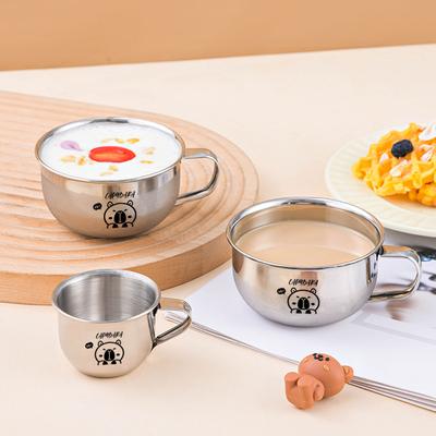 70/200ML Cute Capybara Mini Mug For Children 304 Stainless Steel Kids Water Cup With Handle Tumbler Anti Scald Milk Coffee Cup