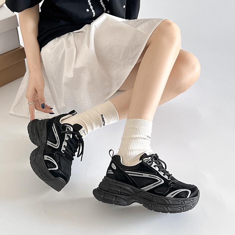 Height-increasing Platform German Training Shoes Women's New Mesh Breathable Casual Sports Forrest Gump Racing Shoes In Summer 2025