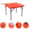 2 Pcs Stretchy Fitted Table Cover 34x34 Inch Square Tablecloth with Elastic Edge Solid Color Table Cloth for Kitchen Dining Picnic Patio Outdoor
