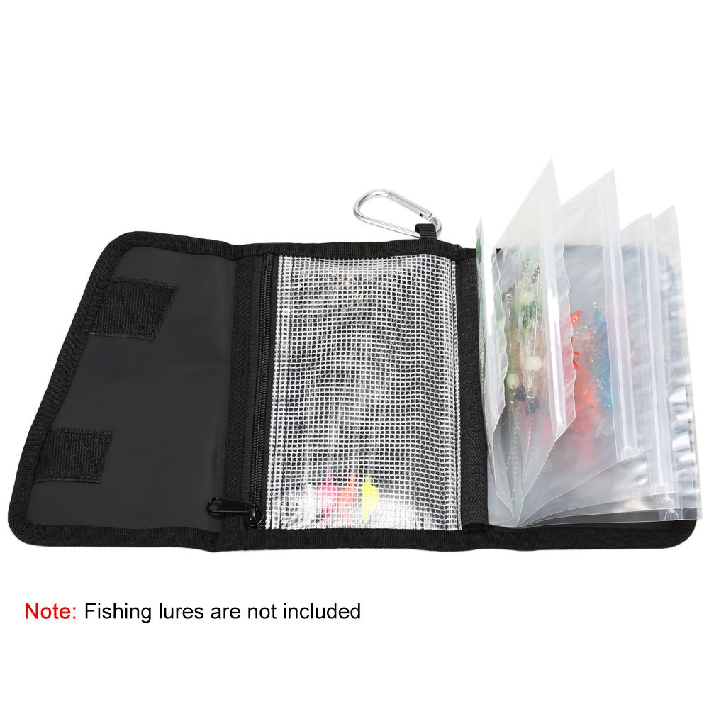 Fishing Jig Bag Portable Folding Fishing Bag Pouch for Soft Lures Baits