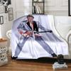 1pc Rock Star Johnny Hallyday Blanket, Al Season Lightweigh Poster Blanket Home Office Outdoor Nap Multifunc Poster Blanketional Blanket