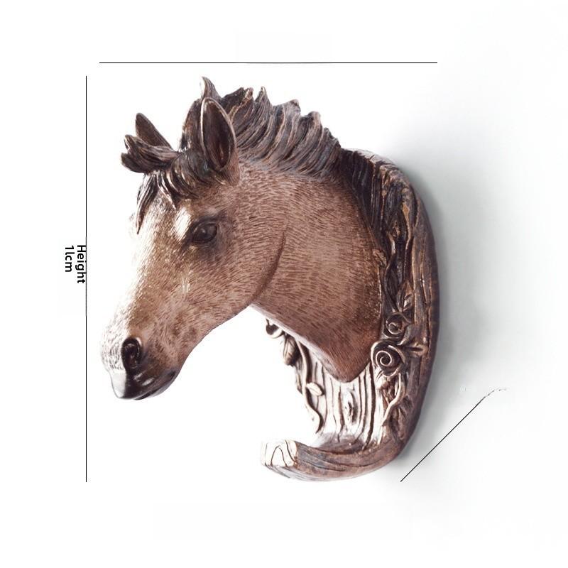 Wall Head Animal Hook Resin Decorative Hanger For Home Bedroom Office Decor