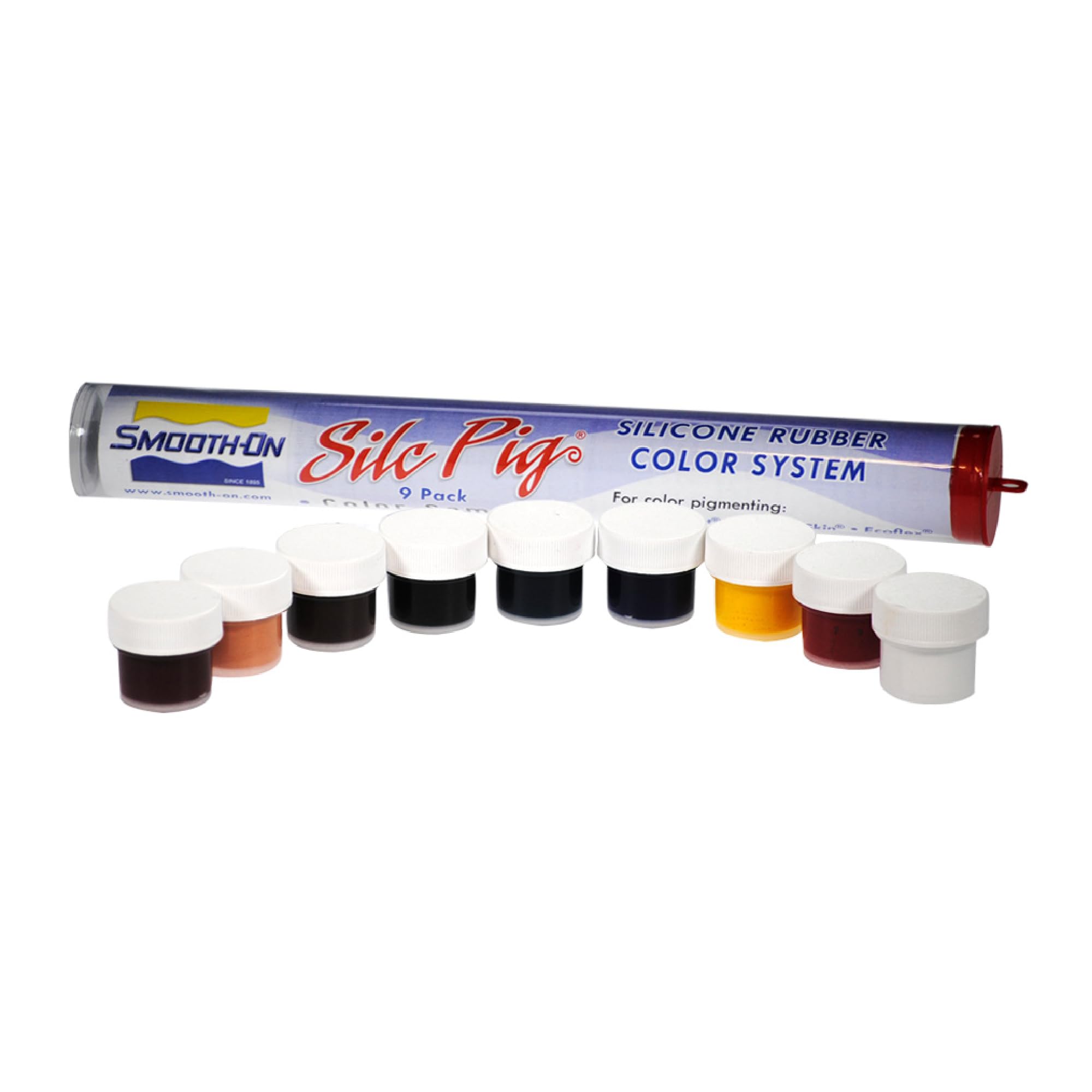 

Silicone Pigment Color Sampler by Silc-Pig 9-Pack Smooth-On