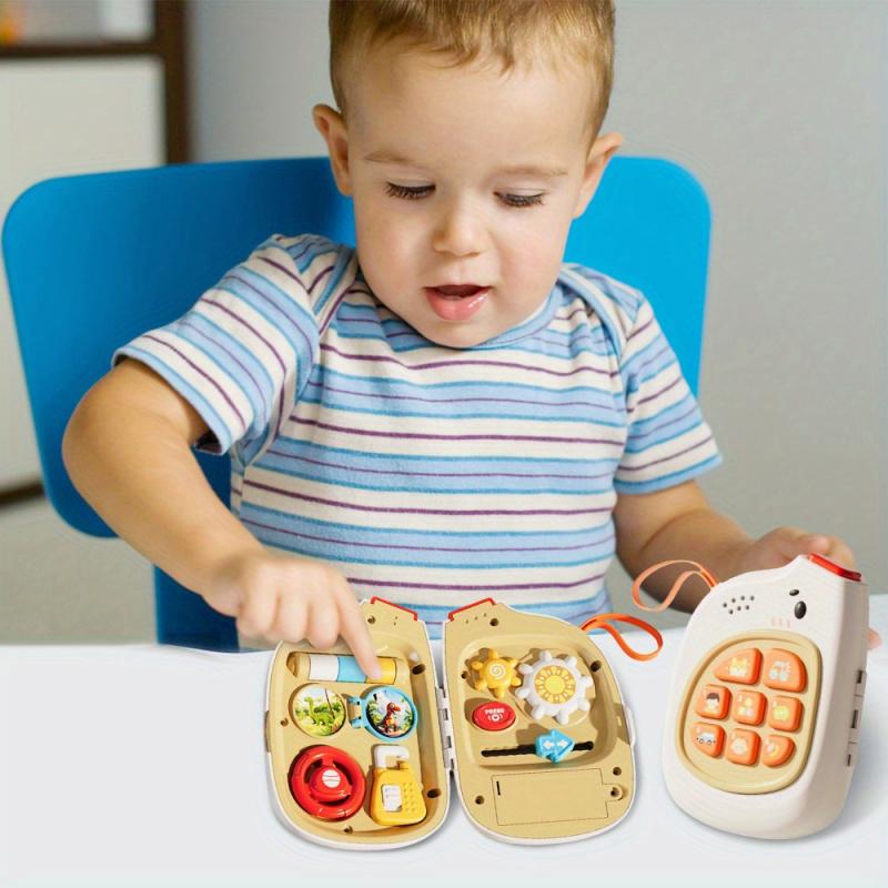 8 Key Cute Elephant Musical Phone Talking Learning Machine Toddler Toy Educational  Music Mobile Toy With Lights