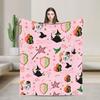 Wicked Movie Flannel Blanket Funny Throw Blankets for Home Hotel Sofa 125*100cm Quilt