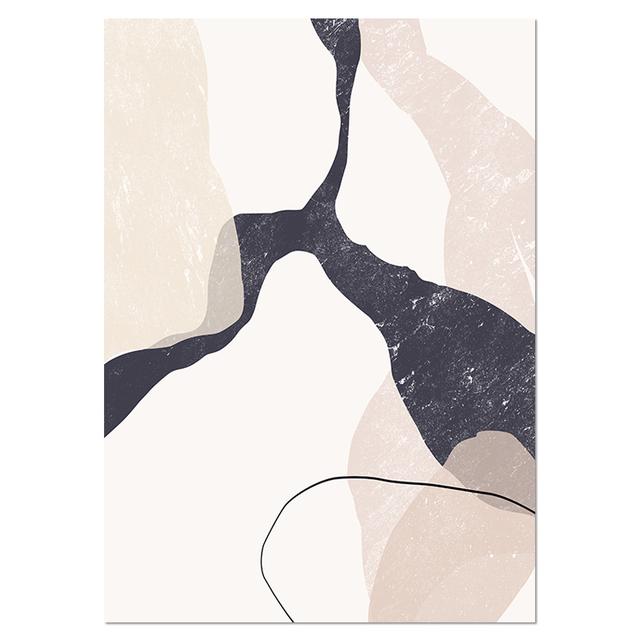 Abstract Beige Marble Geometric Graphics Canvas Paintings Poster Print Wall Art Giclee Artwork for Wall Living Room Home Decor