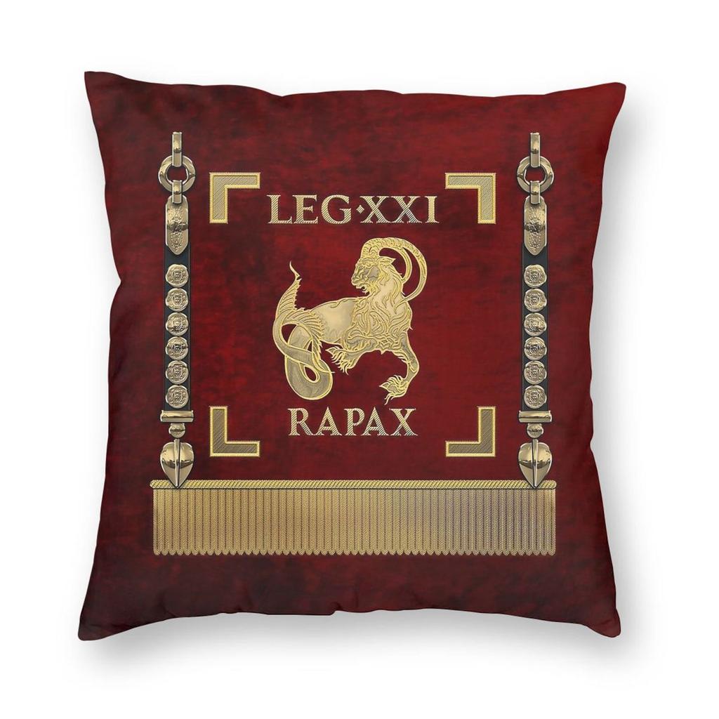 Standard Of Legio XXI Rapax Square Pillowcase Polyester Linen Velvet Pattern Zip Decorative Home Cushion Case