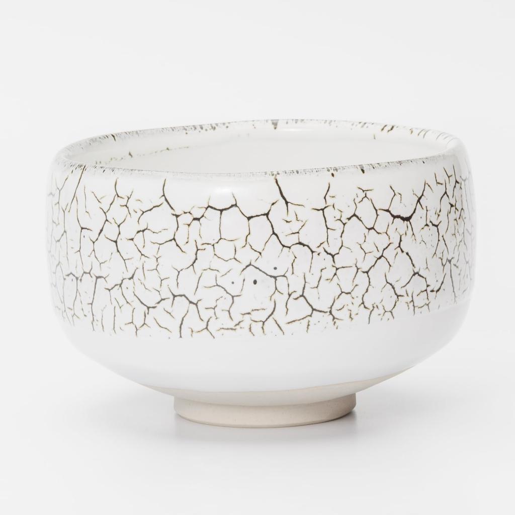 Mino Ware Matcha Shiro Made In Bowl, Tenmoku, White, 12.5cm Diameter, Japan, 505-35