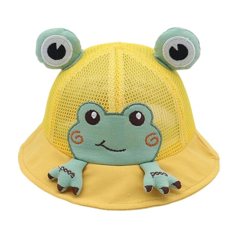 

Sun Protective Infant Sun Hat with Breathable Inner Design Lightweight Wide Brimmed Basin Caps for Outdoor Activity жёлтый