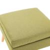 VidaXL Repose-pied Vert Tissu