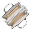 MICHAEL KORS Laila Laila silver hardware coated canvas handbag small women's white