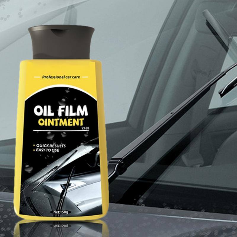 Car Glass Oil Film Cleaner Glass Oil Film Stain Removal Paste Auto Glass Cleaner Paste Effective Glass Film Removal Mild