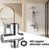 Grifo conmutador de 3 vías Adaptador de válvula 1/2 Ducha de baño Boquilla de ducha Ducha Ducha Grifo Divisor Rociador Desviador Válvula de agua Conve V1L6
