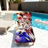 anime fanart Senki Zessho s-Symphogear soft printed Beach Towels Trip Towel swim Summer Holiday Vacation bathing Pool Camp Gift