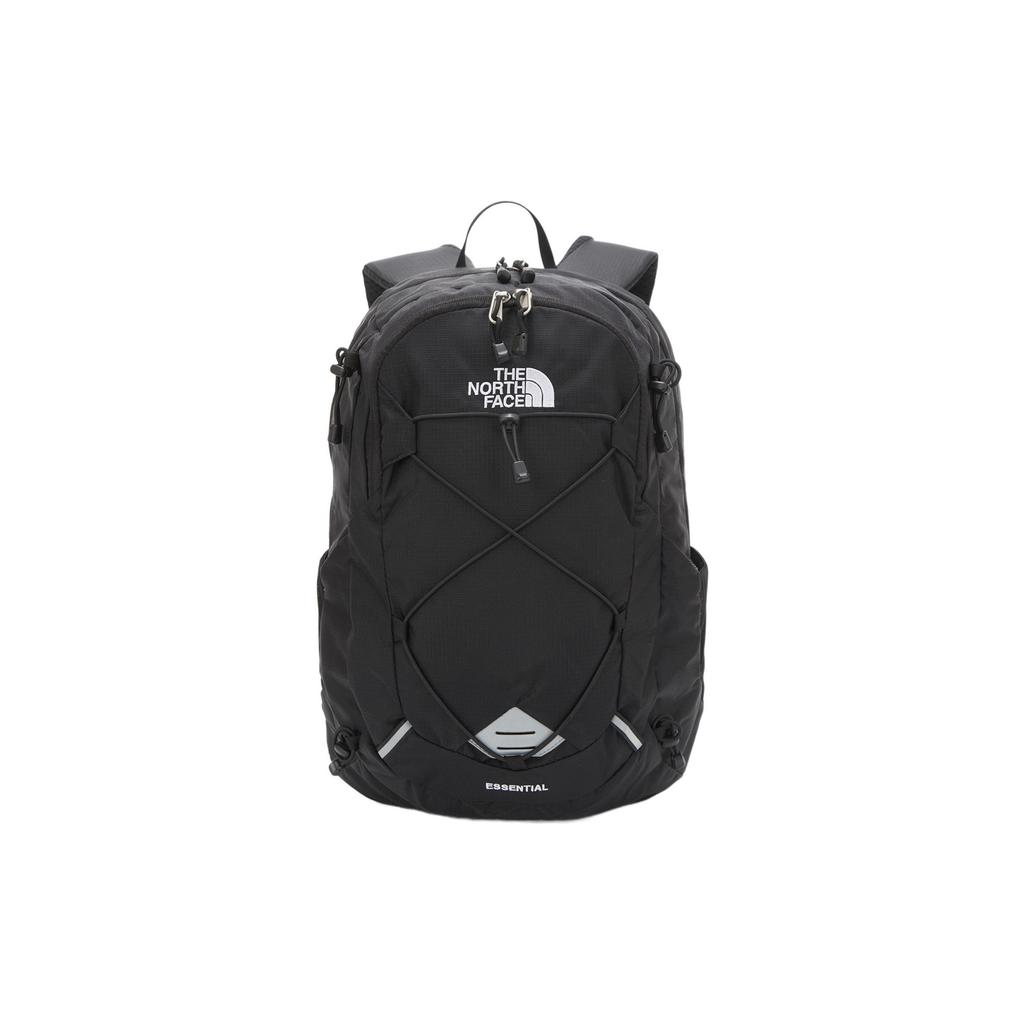 The North Face Fashion Simple Sports Travel Large Capacity Cross Strap Logo Polyester Backpack Unisex Backpack Black NM2SM65A