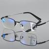 Progressive Multifocus Computer Reading Glasses Blue Light Blocking Titanium Alloy Spring Hinge Multifocal Readers Eyeglasses