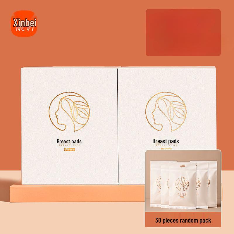 Ultra-Thin Disposable Breast Pads - 100 Pack: Anti-Overflow Nipple Covers for Postpartum Breastfeeding