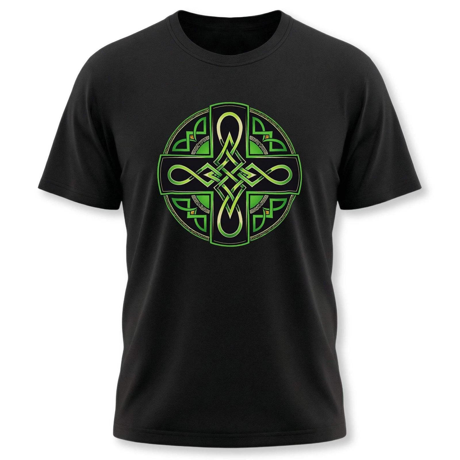 Celtic Cross T-Shirt | Irish Knot Pride Graphic Print Unisex Tee Shirt XXXL