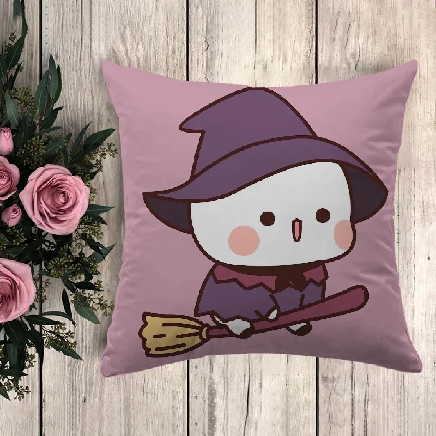 

Anime Pillow Bubu Dudu Decorative Pillows for Sofa Pillowcase Pilow Cases Cushion Fall Decor Car Decorationz,(19) 66x66cm