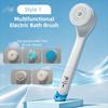 5-In-1 Electric Bath Brush Portable Back Rub Bath Brush Soft Hair Bath Brush  Dorm Room