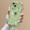 Lily of The Valley Cat Bracelet Suitable for Apple 15 Mobile Phone Case IPhone 16pro Transparent Silicone 13 Summer 11/12 Anti-fall