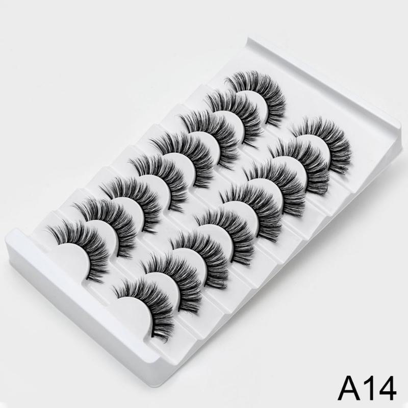 Fluffy Lashes 8/5pairs Eyelash Extensions De Cils Makeup Beauty False Eyelashes Wholesale Lashes Natural Wispy Lash-lifting