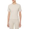 Calvin Klein Embroidered Logo Short Sleeve T-Shirt Women Tops Oat-Milk J220774-ACI