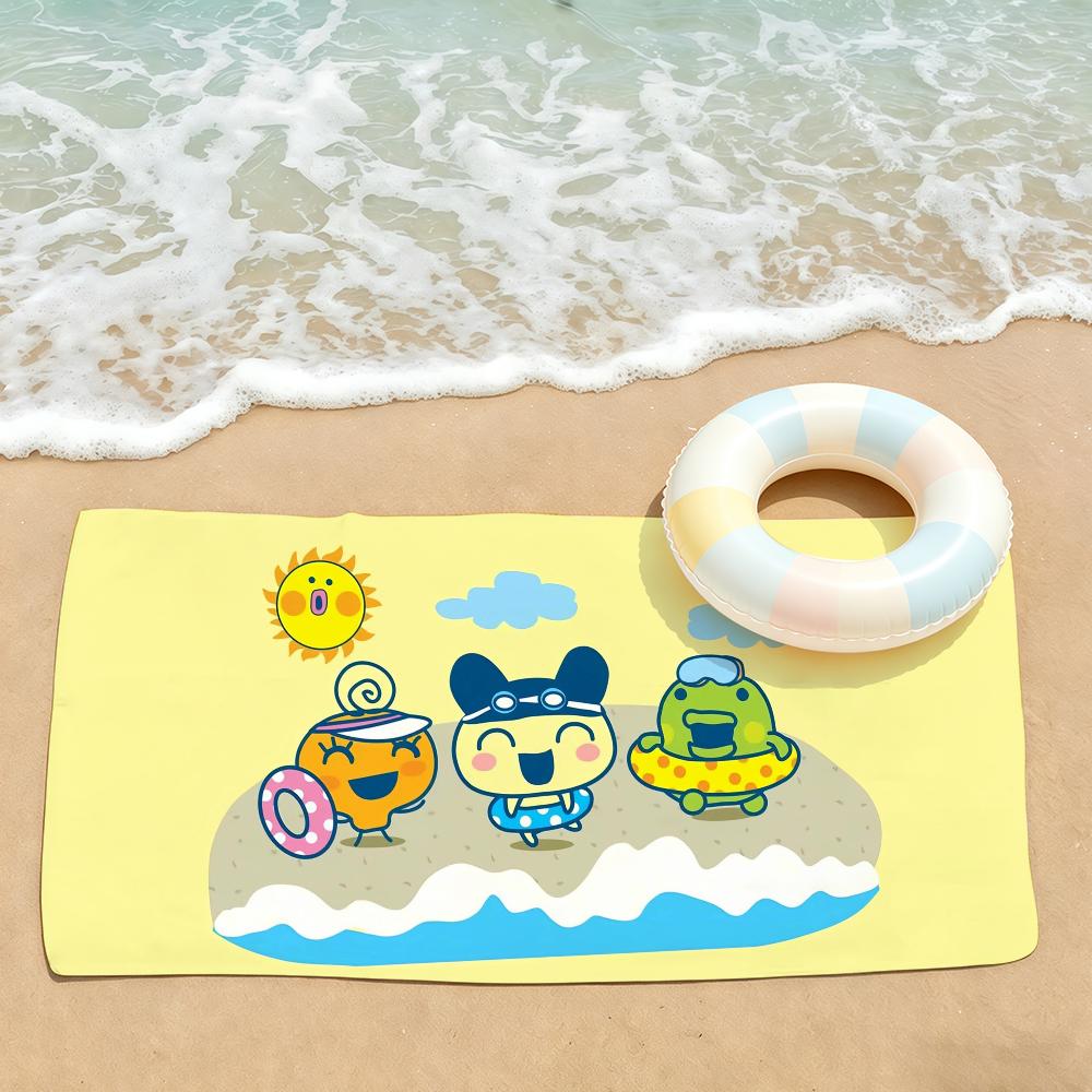 Game Cute T-Tamagotchi Towel Drying Bath Towel Applicable To Light Swimming Camping Yoga Beach Out