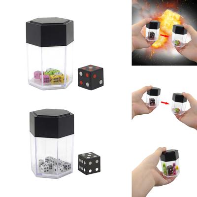 Magical Explosion Dice Gimmick Street Toy Magic Tricks Novelty Gag Toy for Kids Adult Close-up Trick Props Easy Operate